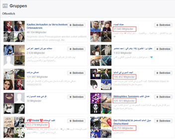 قروبات عربية مشهورة تحت مراقبة حزب البديل Afd