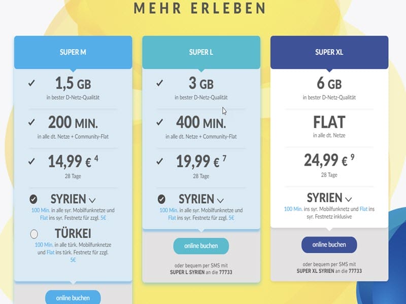 عرض خاص (إتصال مفتوح) الى سوريا من ألمانيا بأرخص سعر عرض خاص (إتصال مفتوح) الى سوريا من ألمانيا بأرخص سعر