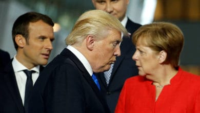 هبوط طائرة ميركل