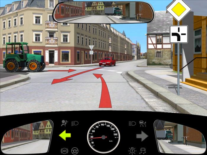 اسئلة شهادة السواقة الالمانية مجاناً الإختبارالرابع عشر