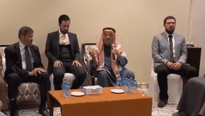 بالفیدیو لحظة وفاة داعیة فلسطیني كان یلقي محاضرة في حفل زفاف في الكویت