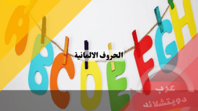 الحروف الالمانية deutsche alphabet