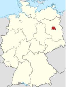 برلين على خريطة المانيا