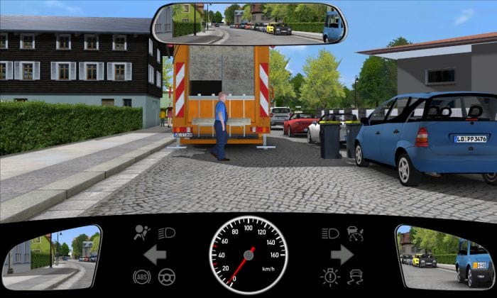 اسئلة شهادة السياقة في المانيا مجانا 2022 الاختبار السادس والأربعون كيف تتصرف الآن في هذا الطرق ذات الاتجاه الواحد بالشكل الصحيح؟ اسئلة شهادة السياقة في المانيا